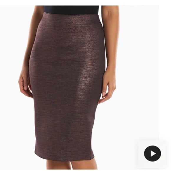 Apt. 9 Metallic Bronze Sheen Pencil Skirt – Size M - Picture 3 of 7